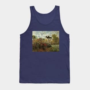 Artist's Garden in Argenteuil by Claude Monet Tank Top